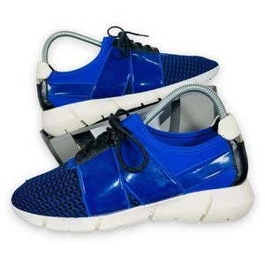 Calvin Klein Wisteria Sneakers Blue / Black / Silver 34E5473 Women's 9